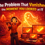 the problem that vanished the moment you looked at it