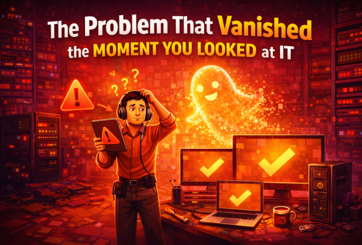 the problem that vanished the moment you looked at it